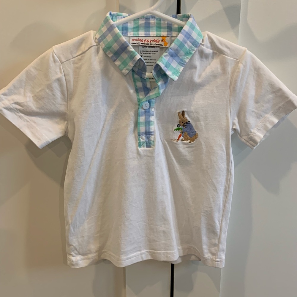 BOGO50 Smocking Dog Boutique - adorable gently used button/collared shirt